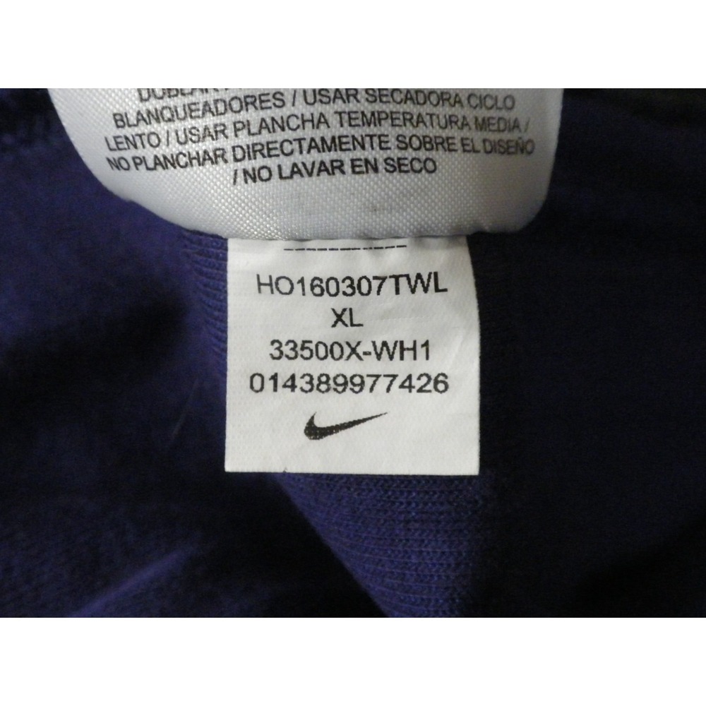 Nike Washington Huskies‎ Fleece Joggers Mens XL Purple Retro Y2K Sweatpants UDUB - Picture 7 of 10
